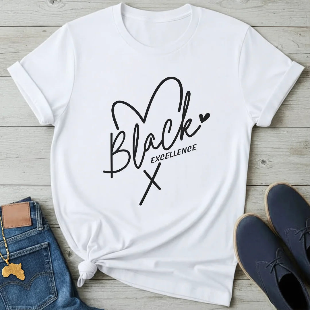 Black Excellence Heart T-Shirt