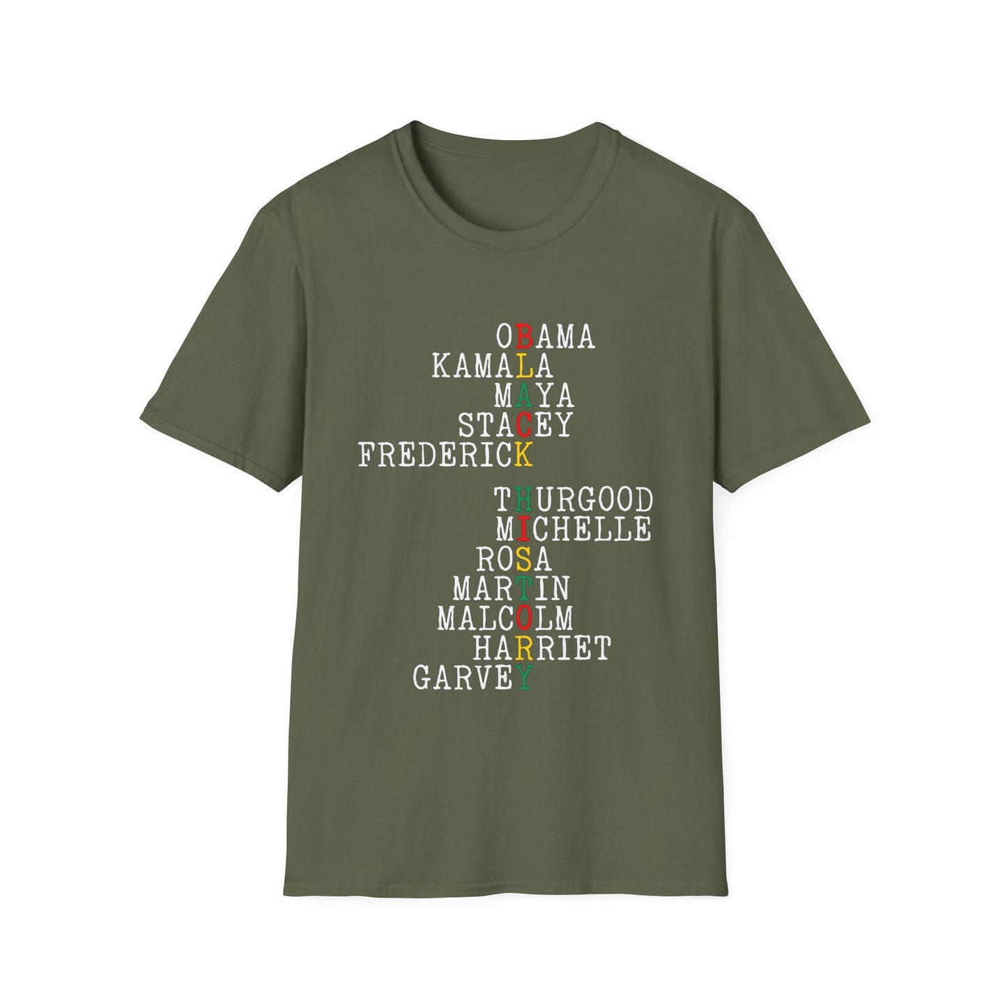 Black History Acrostic  T-Shirt - Regular Fit