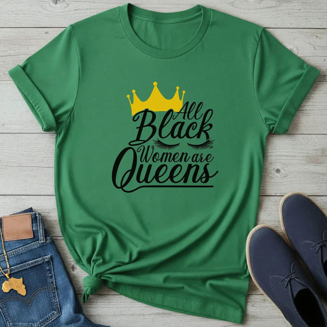All Black Women Queens T-Shirt