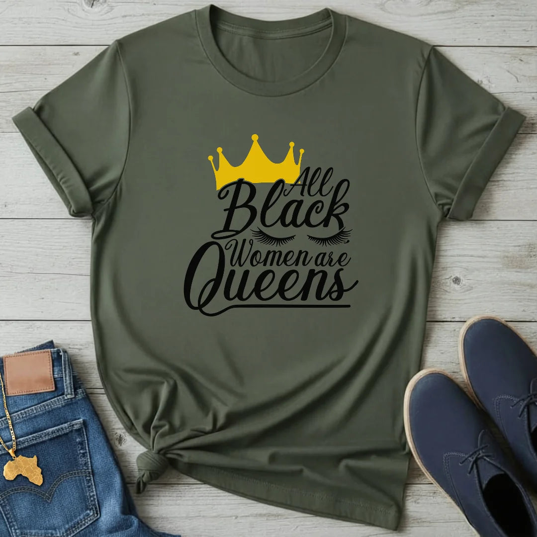 All Black Women Queens T-Shirt