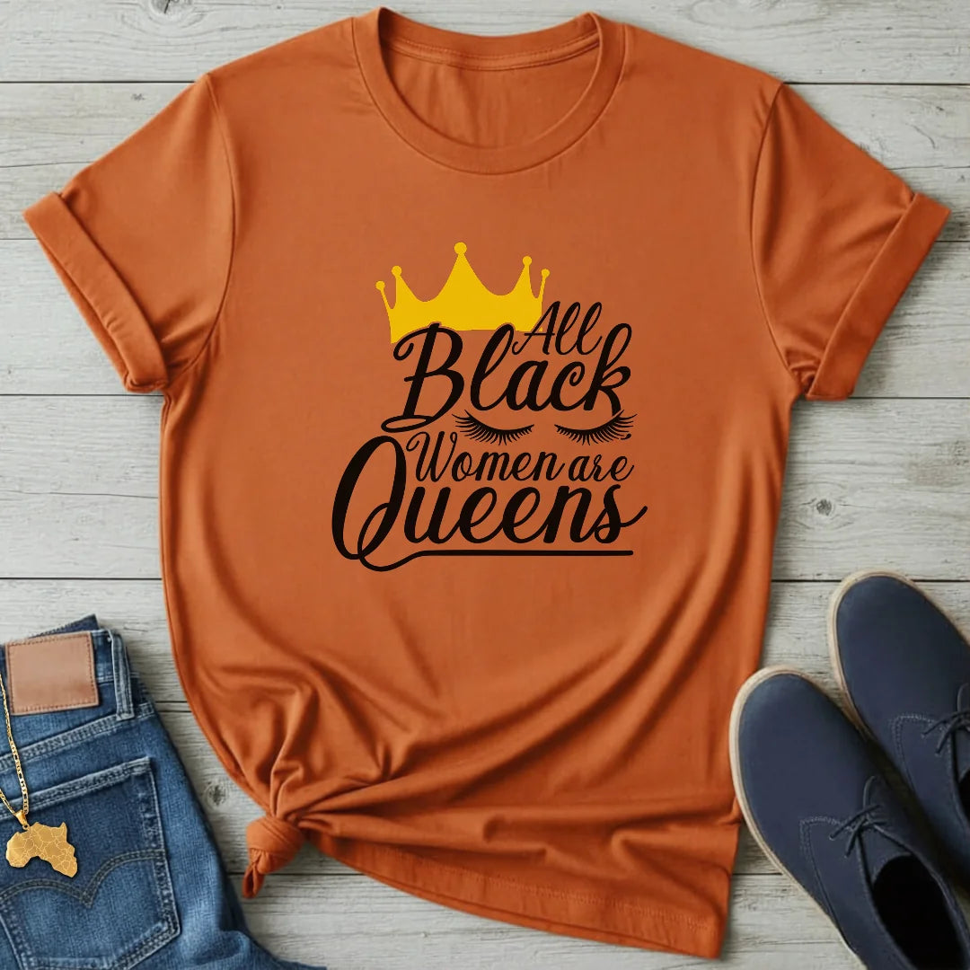 All Black Women Queens T-Shirt