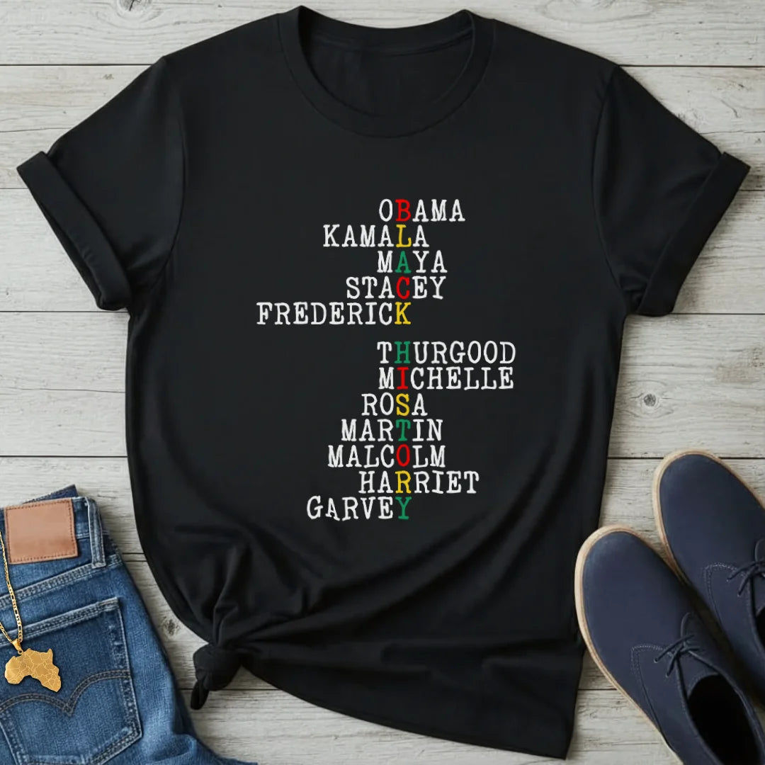 Black History Acrostic  T-Shirt