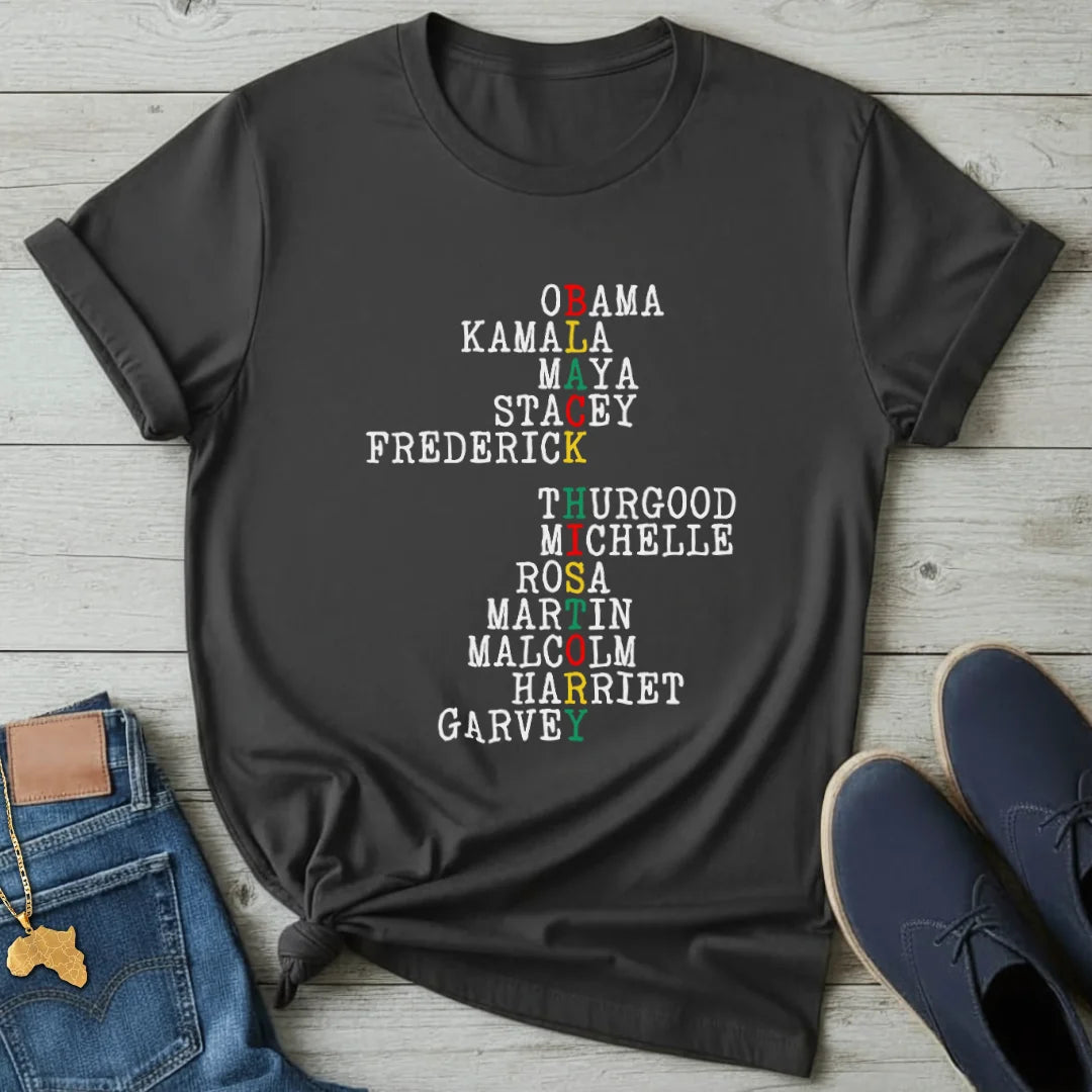 Black History Acrostic  T-Shirt