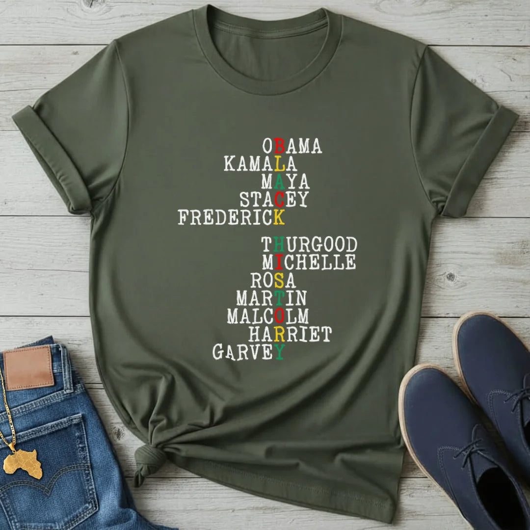 Black History Acrostic  T-Shirt