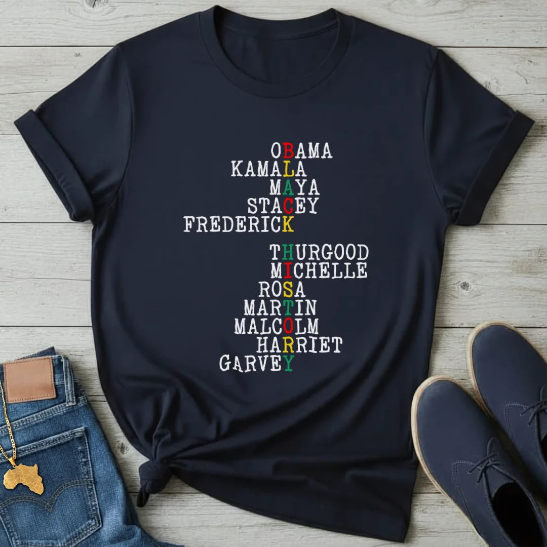 Black History Acrostic  T-Shirt