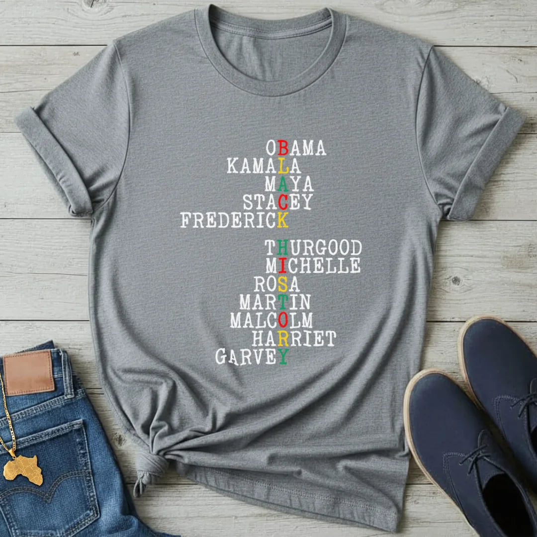 Black History Acrostic  T-Shirt