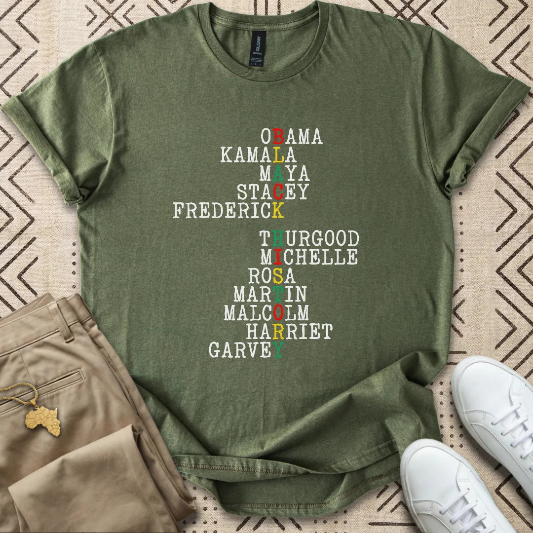 Black History Acrostic  T-Shirt