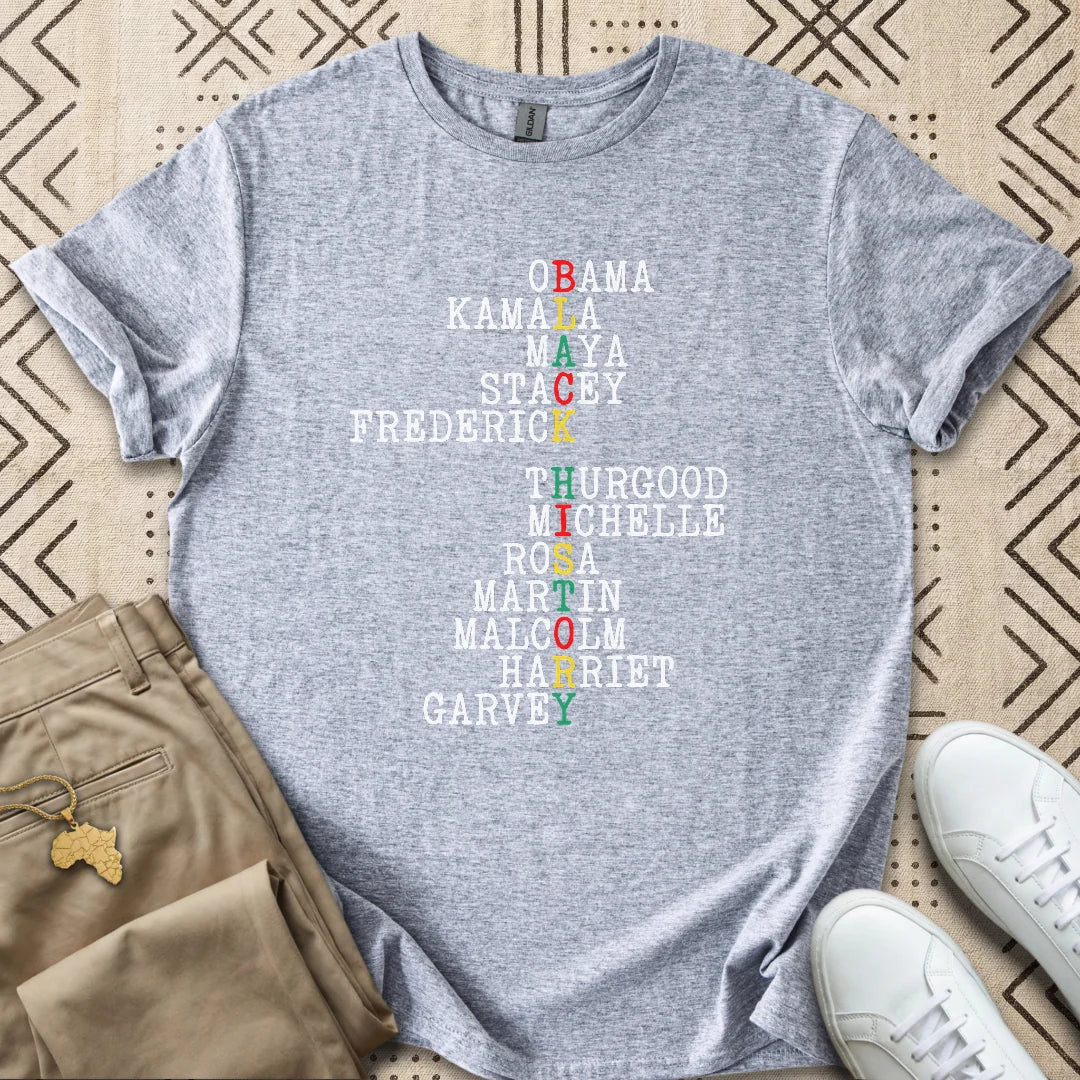 Black History Acrostic  T-Shirt