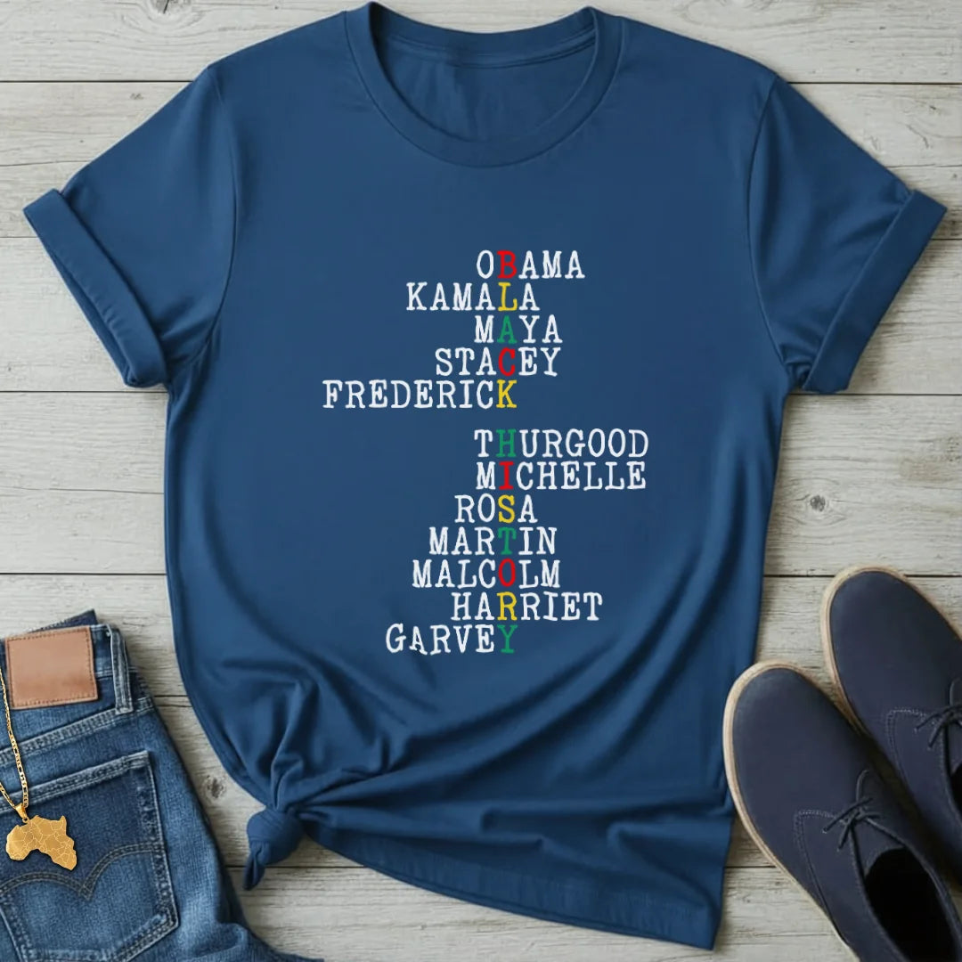 Black History Acrostic  T-Shirt