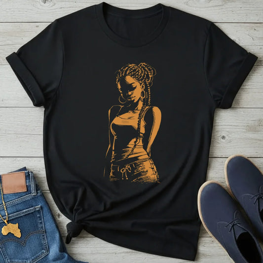 Copper Braid Queen T-Shirt