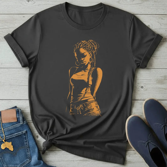 Copper Braid Queen T-Shirt