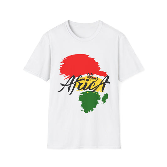 Africa Brush Stroke Map T-Shirt - Regular Fit