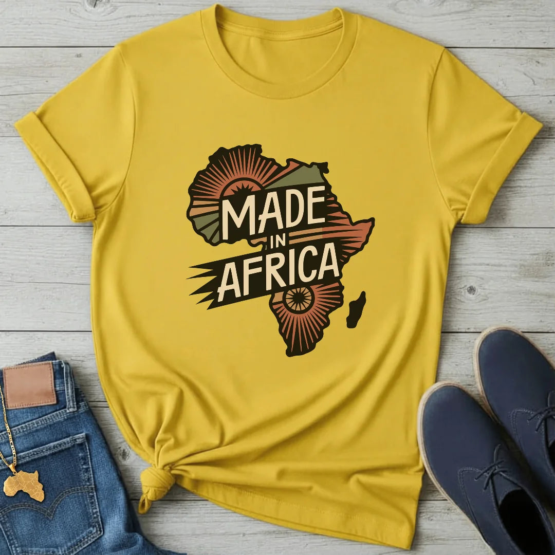 Made in Africa Map T-Shirt