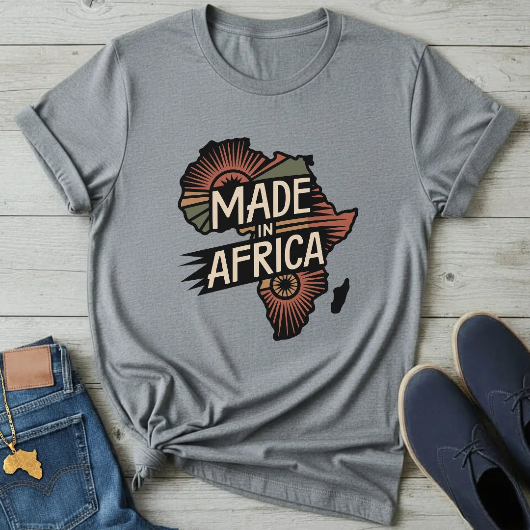 Made in Africa Map T-Shirt