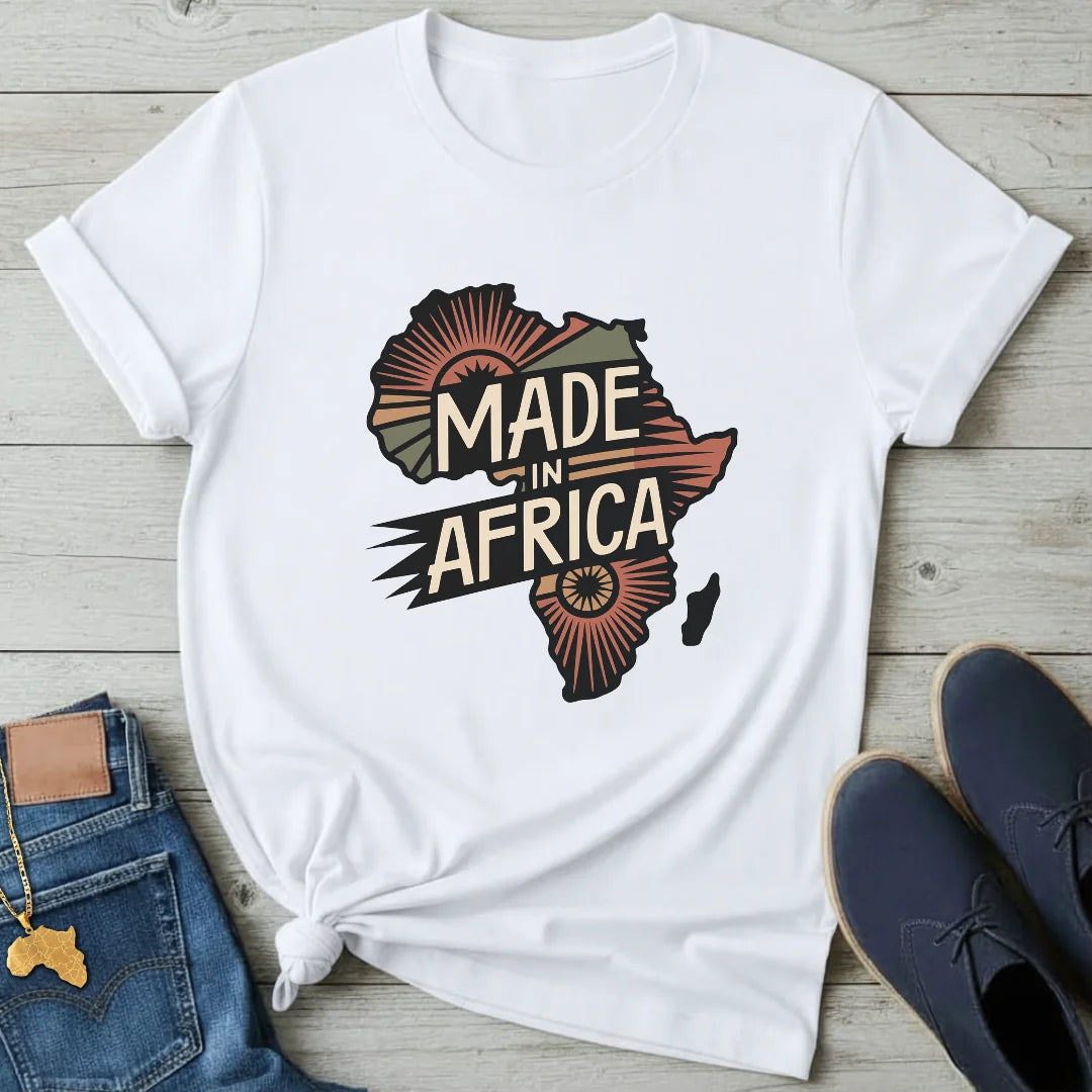 Made in Africa Map T-Shirt